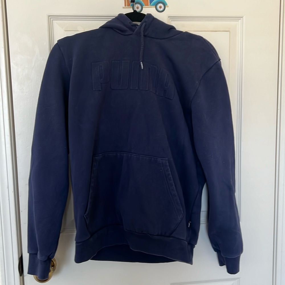 Puma Soft Fleece Blue Hoodie